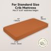 Picture of KeaBabies 2-Pack Organic Crib Sheets for Boys, Girls, Jersey Fitted Baby Crib Sheets Neutral, Cotton Breathable Crib Sheet, Cute Printed Crib Mattress Sheet, Baby Mattress Sheets (Rust)