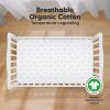 Picture of KeaBabies 2-Pack Organic Crib Sheets for Boys, Girls - Fitted Crib Mattress Sheet Neutral, Breathable Jersey Cotton Cover for Baby Bed, Toddler Mattress, Soft & Cute Prints (Bunnies)