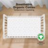 Picture of KeaBabies 2-Pack Organic Crib Sheets for Boys, Girls - 52x28 Fitted Crib Mattress Sheet Neutral, Breathable Jersey Cotton Cover for Baby Bed, Toddler Mattress, Soft & Cute Prints (Wildflowers)