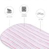 Picture of Bassinet Fitted Sheets Compatible with Graco Pack 'n Play Close2Baby Bassinet/Graco Pack ‘n-Play Dome LX Bassinet(not playard), 2 Pack, 100% Jersey Knit Cotton Fitted Sheets, Pink Print for Baby