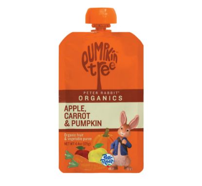 Picture of Pumpkin Tree Peter Rabbit Organics Apple, Carrot and Pumpkin Puree, 4.4 Ounce (Pack of 10)