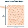 Picture of Tiny Twinkle Mess-proof Waterproof Wet Dry Bag | 2 Pack Reusable for Swimsuits, Gym & Baby Clothes | Leakproof Wet Clothes Bag, Beach Travel Essentials (Boho Rainbow)