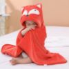Picture of TBEZY Baby Hooded Towel with Unique Animal Design Ultra Soft Thick Cotton Bath Towel for Newborn (Fox)
