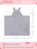 Picture of TBEZY Baby Hooded Towel with Unique Animal Design Ultra Soft Thick Cotton Bath Towel for Newborn (Hippo)