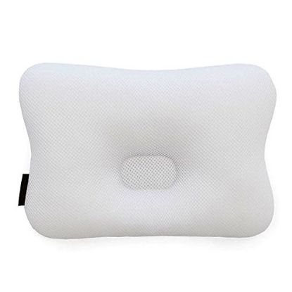 Picture of Baby Pillow for Newborn Breathable 3D Air Mesh Organic Cotton, Protection for Flat Head Syndrome Dolphin Red