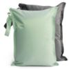 Picture of Tiny Twinkle Mess-proof Waterproof Wet Dry Bag | 2 Pack Reusable for Swimsuits, Gym & Baby Clothes | Leakproof Wet Clothes Bag, Beach Travel Essentials (Sage, Charcoal)
