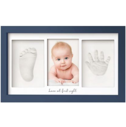 Picture of Baby Hand and Footprint Kit - Baby Footprint Kit, Newborn Keepsake Frame, Baby Handprint Kit, Personalized Baby Gifts, Nursery Decor, Baby Shower Gifts for Girls Boys(Midnight Blue)