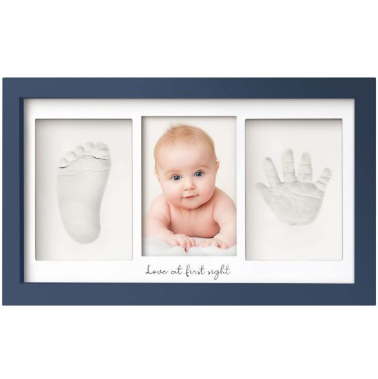 Picture of Baby Hand and Footprint Kit - Baby Footprint Kit, Newborn Keepsake Frame, Baby Handprint Kit, Personalized Baby Gifts, Nursery Decor, Baby Shower Gifts for Girls Boys(Midnight Blue)