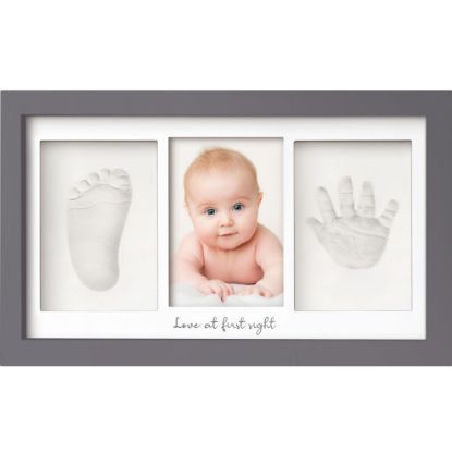 Picture of Baby Hand and Footprint Kit - Baby Footprint Kit, Newborn Keepsake Frame, Baby Handprint Kit, Personalized Baby Gifts, Nursery Decor, Baby Shower Gifts for Girls Boys(Gunmetal Gray)