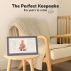 Picture of Baby Hand and Footprint Kit - Baby Footprint Kit, Newborn Keepsake Frame, Baby Handprint Kit, Personalized Baby Gifts, Nursery Decor, Baby Shower Gifts for Girls Boys(Gunmetal Gray)