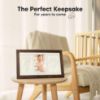 Picture of Baby Hand and Footprint Kit - Clay Handprint Keepsake Frame, Newborn Nursery Picture Frame, Personalized New Mom Gifts for Baby Shower & Registry (Dark Walnut)