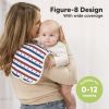 Picture of Organic Burp Cloths Baby Boy & Girl - 5-Pack Super Absorbent Cotton Burping Cloths for Babies, Soft & Plush Newborn Spit Up Rags, Infant Towels for Milk Spit Up, Unisex, Large 21" x 10" (U.S.A)