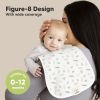 Picture of Organic Burp Cloths Baby Boy & Girl - 5-Pack Super Absorbent Cotton Burping Cloths for Babies, Soft & Plush Newborn Spit Up Rags, Infant Towels for Milk Spit Up, Unisex, Large 21" x 10" (Wilderness)