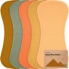 Picture of Organic Burp Cloths for Baby Boys and Girls - 5-Pack Super Absorbent Burping Cloth, Burp Clothes, Soft & Plush, Newborn Milk Spit Up Rags, Burpy Cloth Bib for Unisex, Burping Rags (Phase)
