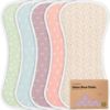 Picture of Organic Burp Cloths Baby Boy & Girl - 5-Pack Super Absorbent Cotton Burping Cloths for Babies, Soft & Plush Newborn Spit Up Rags, Infant Towels for Milk Spit Up, Unisex, Large 21" x 10" (Blooms)