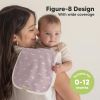 Picture of Organic Burp Cloths Baby Boy & Girl - 5-Pack Super Absorbent Cotton Burping Cloths for Babies, Soft & Plush Newborn Spit Up Rags, Infant Towels for Milk Spit Up, Unisex, Large 21" x 10" (Blooms)