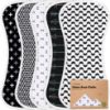 Picture of Organic Burp Cloths Baby Boy & Girl - 5-Pack Super Absorbent Cotton Burping Cloths for Babies, Soft & Plush Newborn Spit Up Rags, Infant Towels for Milk Spit Up, Unisex, Large 21" x 10" (MONOS)