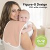 Picture of Organic Burp Cloths Baby Boy & Girl - 5-Pack Super Absorbent Cotton Burping Cloths for Babies, Soft & Plush Newborn Spit Up Rags, Infant Towels for Milk Spit Up, Unisex, Large 21" x 10" (Muted Pastel)
