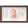 Picture of Baby Hand and Footprint Kit - Baby Footprint Kit, Newborn Keepsake Frame, Baby Handprint Kit, Personalized Baby Gifts, Nursery Decor, Baby Shower Gifts for Girls Boys(Cedar)