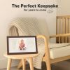 Picture of Baby Hand and Footprint Kit - Baby Footprint Kit, Newborn Keepsake Frame, Baby Handprint Kit, Personalized Baby Gifts, Nursery Decor, Baby Shower Gifts for Girls Boys(Cedar)