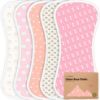 Picture of Organic Burp Cloths Baby Boy & Girl - 5-Pack Super Absorbent Cotton Burping Cloths for Babies, Soft & Plush Newborn Spit Up Rags, Infant Towels for Milk Spit Up, Unisex, Large 21" x 10" (Pink Dreams)