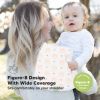 Picture of Organic Burp Cloths Baby Boy & Girl - 5-Pack Super Absorbent Cotton Burping Cloths for Babies, Soft & Plush Newborn Spit Up Rags, Infant Towels for Milk Spit Up, Unisex, Large 21" x 10" (Pink Dreams)