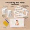 Picture of Baby Hand and Footprint Kit - Clay Handprint Keepsake Frame, Newborn Nursery Picture Frame, Personalized New Mom Gifts for Baby Shower & Registry (Petal Pink)