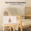 Picture of Baby Hand and Footprint Kit - Clay Handprint Keepsake Frame, Newborn Nursery Picture Frame, Personalized New Mom Gifts for Baby Shower & Registry (Petal Pink)
