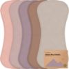 Picture of Organic Burp Cloths Baby Boy & Girl - 5-Pack Super Absorbent Cotton Burping Cloths for Babies, Soft & Plush Newborn Spit Up Rags, Infant Towels for Milk Spit Up, Unisex, Large 21" x 10" (Mauve)