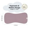 Picture of Organic Burp Cloths Baby Boy & Girl - 5-Pack Super Absorbent Cotton Burping Cloths for Babies, Soft & Plush Newborn Spit Up Rags, Infant Towels for Milk Spit Up, Unisex, Large 21" x 10" (Mauve)