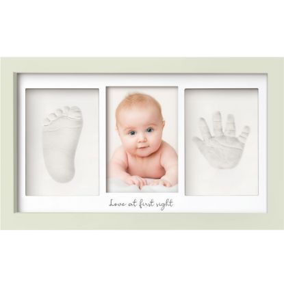 Picture of Baby Hand and Footprint Kit - Baby Footprint Kit, Newborn Keepsake Frame, Baby Handprint Kit, Personalized Baby Gifts, Nursery Decor, Baby Shower Gifts for Girls Boys(Sage)