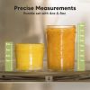 Picture of KeaBabies 4pk 8oz & 4pk 4oz Glass Baby Food Containers with Lids - Leak-Proof, Microwavable Small Glass Jars, Baby Purees & Toddler Snack Storage Containers, BPA-Free, Dishwasher & Freezer Safe (Kea)