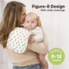 Picture of Organic Burp Cloths Baby Boy & Girl - 5-Pack Super Absorbent Cotton Burping Cloths for Babies, Soft & Plush Newborn Spit Up Rags, Infant Towels for Milk Spit Up, Unisex, Large 21" x 10" (Beach Day)