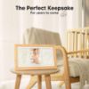 Picture of Baby Hand and Footprint Kit - Clay Handprint Keepsake Frame, Newborn Nursery Picture Frame, Personalized New Mom Gifts for Baby Shower & Registry (Bamboo)