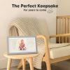 Picture of Baby Hand and Footprint Kit - Clay Handprint Keepsake Frame, Newborn Nursery Picture Frame, Personalized New Mom Gifts for Baby Shower & Registry (Cloud Gray)