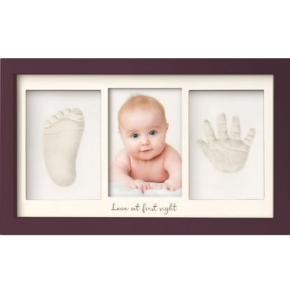 Picture of Baby Hand and Footprint Kit - Baby Footprint Kit, Newborn Keepsake Frame, Baby Handprint Kit, Personalized Baby Gifts, Nursery Decor, Baby Shower Gifts for Girls Boys(Auburn)