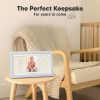 Picture of Baby Hand and Footprint Kit - Clay Handprint Keepsake Frame, Newborn Nursery Picture Frame, Personalized New Mom Gifts for Baby Shower & Registry (Mist Blue)