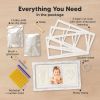 Picture of Baby Hand and Footprint Kit - Clay Handprint Keepsake Frame, Newborn Nursery Picture Frame, Personalized New Mom Gifts for Baby Shower & Registry (Vintage White)