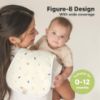 Picture of Organic Burp Cloths for Baby Boys & Girls - 5-Pack Super Absorbent Burping Rags, Soft & Plush, Newborn Milk Spit Up Rags, Unisex Burpy Cloth Bib (Prism)
