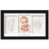 Picture of Baby Hand and Footprint Kit - Clay Handprint Keepsake Frame, Newborn Nursery Picture Frame, Personalized New Mom Gifts for Baby Shower & Registry (Onyx Black)