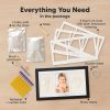 Picture of Baby Hand and Footprint Kit - Clay Handprint Keepsake Frame, Newborn Nursery Picture Frame, Personalized New Mom Gifts for Baby Shower & Registry (Onyx Black)