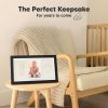 Picture of Baby Hand and Footprint Kit - Clay Handprint Keepsake Frame, Newborn Nursery Picture Frame, Personalized New Mom Gifts for Baby Shower & Registry (Onyx Black)