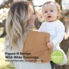 Picture of Organic Burp Cloths Baby Boy & Girl - 5-Pack Super Absorbent Cotton Burping Cloths for Babies, Soft & Plush Newborn Spit Up Rags, Infant Towels for Milk Spit Up, Unisex, Large 21" x 10" (Terracotta)