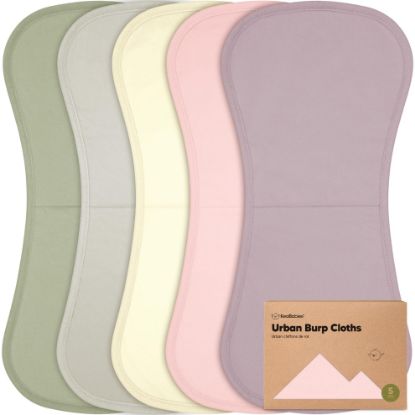 Picture of Organic Burp Cloths Baby Boy & Girl - 5-Pack Super Absorbent Cotton Burping Cloths for Babies, Soft & Plush Newborn Spit Up Rags, Infant Towels for Milk Spit Up, Unisex, Large 21" x 10" (Embrace)
