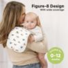 Picture of Organic Burp Cloths Baby Boy & Girl - 5-Pack Super Absorbent Cotton Burping Cloths for Babies, Soft & Plush Newborn Spit Up Rags, Infant Towels for Milk Spit Up, Unisex, Large 21" x 10" (Builders)
