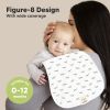 Picture of Organic Burp Cloths Baby Boy & Girl - 5-Pack Super Absorbent Cotton Burping Cloths for Babies, Soft & Plush Newborn Spit Up Rags, Infant Towels for Milk Spit Up, Unisex, Large 21" x 10" (Vessels)
