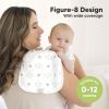 Picture of Organic Burp Cloths Baby Boy & Girl - 5-Pack Super Absorbent Cotton Burping Cloths for Babies, Soft & Plush Newborn Spit Up Rags, Infant Towels for Milk Spit Up, Unisex, Large 21" x 10"(Constellation)