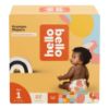 Picture of Hello Bello Premium Diapers Size 1, Honeysuckle Designs, 82ct Club Box, Hypoallergenic and Extra Absorbent