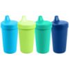 Picture of Re-Play Made in USA 10 Oz. Sippy Cups for Toddlers, Pack of 4 - Reusable Spill Proof Cups for Kids, Dishwasher/Microwave Safe - Hard Spout Sippy Cups for Toddlers 3.13" x 6.25", Under The Sea