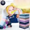 Picture of 32 Pack Baby Washcloths - 10x10 Inch, Microfiber baby towel - Absorbent and Soft baby Wash Clothes for Newborns, Infants and Toddlers - Quick Dry baby boys and girls face towel - Multicolor